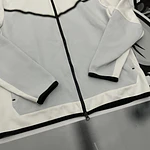 Nike Tech Full Zip - White/Pink and grey USED
