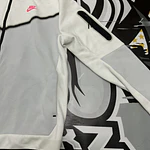 Nike Tech Full Zip - White/Pink and grey USED