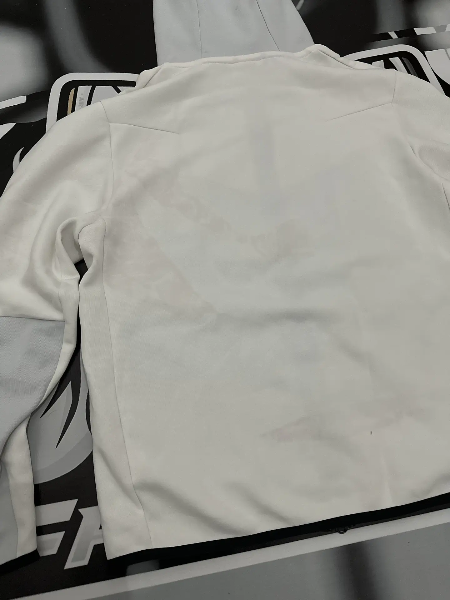 Nike Tech Full Zip - White/Pink and grey USED 10