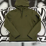 Nike Sportswear Tech Fleece Pullover Hoodie - Olive/Black x GatoradeUSED