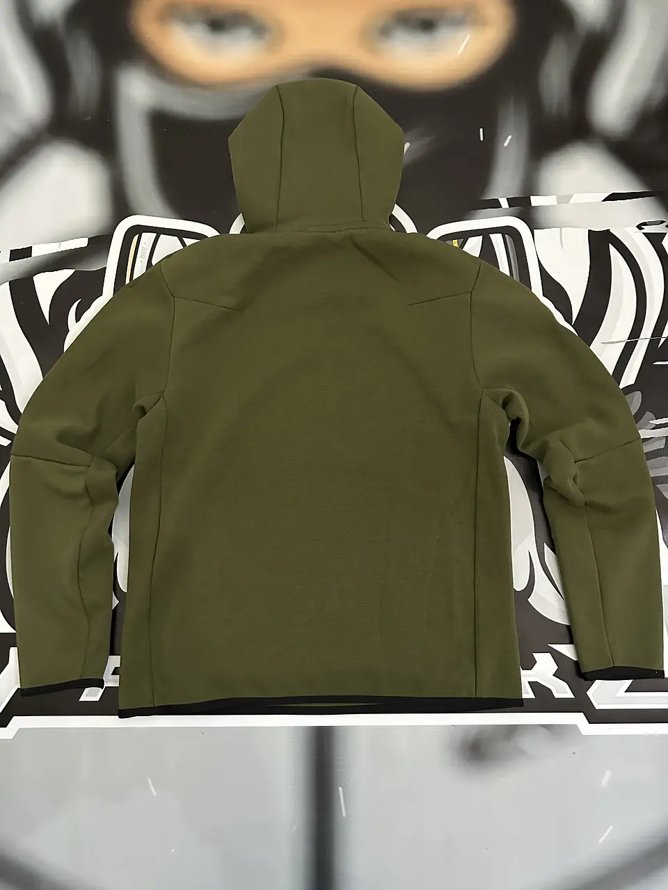 Nike Sportswear Tech Fleece Pullover Hoodie - Olive/Black x GatoradeUSED 8