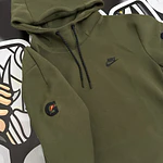 Nike Sportswear Tech Fleece Pullover Hoodie - Olive/Black x GatoradeUSED