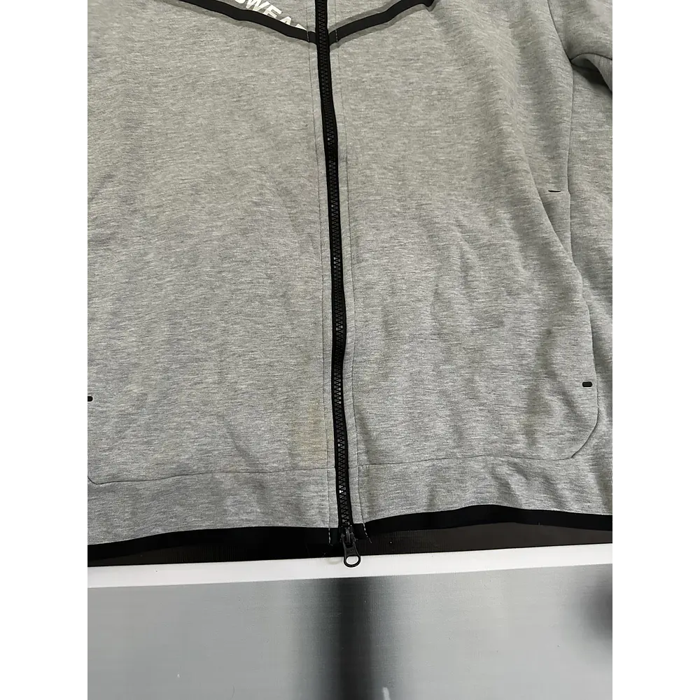 Nike Sportswear Tech Fleece Graphic Full-Zip Hoodie - Grey USED