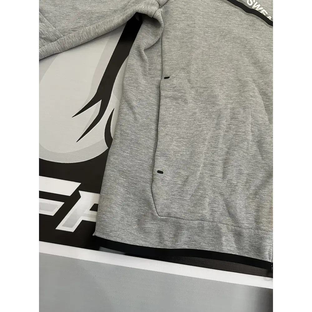 Nike Sportswear Tech Fleece Graphic Full-Zip Hoodie - Grey USED