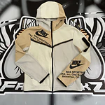 Nike Sportswear Tech Fleece Printed Full-Zip Hoodie Light Bone USED
