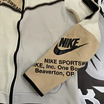 Nike Sportswear Tech Fleece Printed Full-Zip Hoodie Light Bone USED