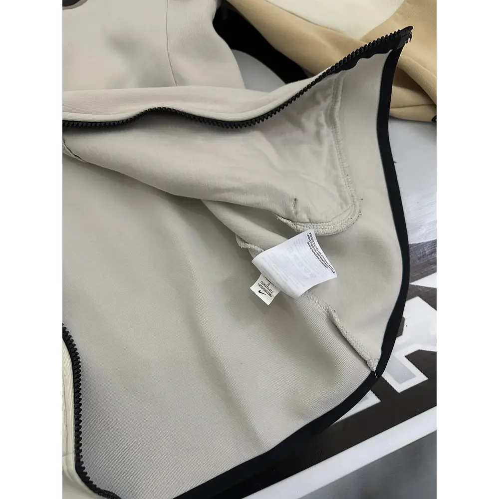 Nike Sportswear Tech Fleece Printed Full-Zip Hoodie Light Bone USED