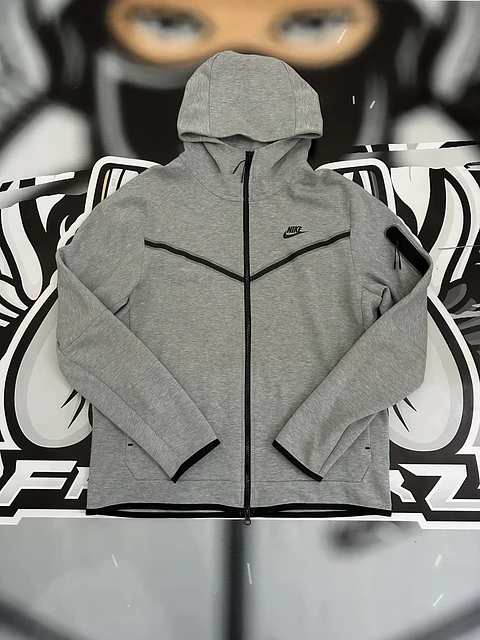 Nike Sportswear Tech Fleece Full-Zip Hoodie - Dark Grey Heather USED