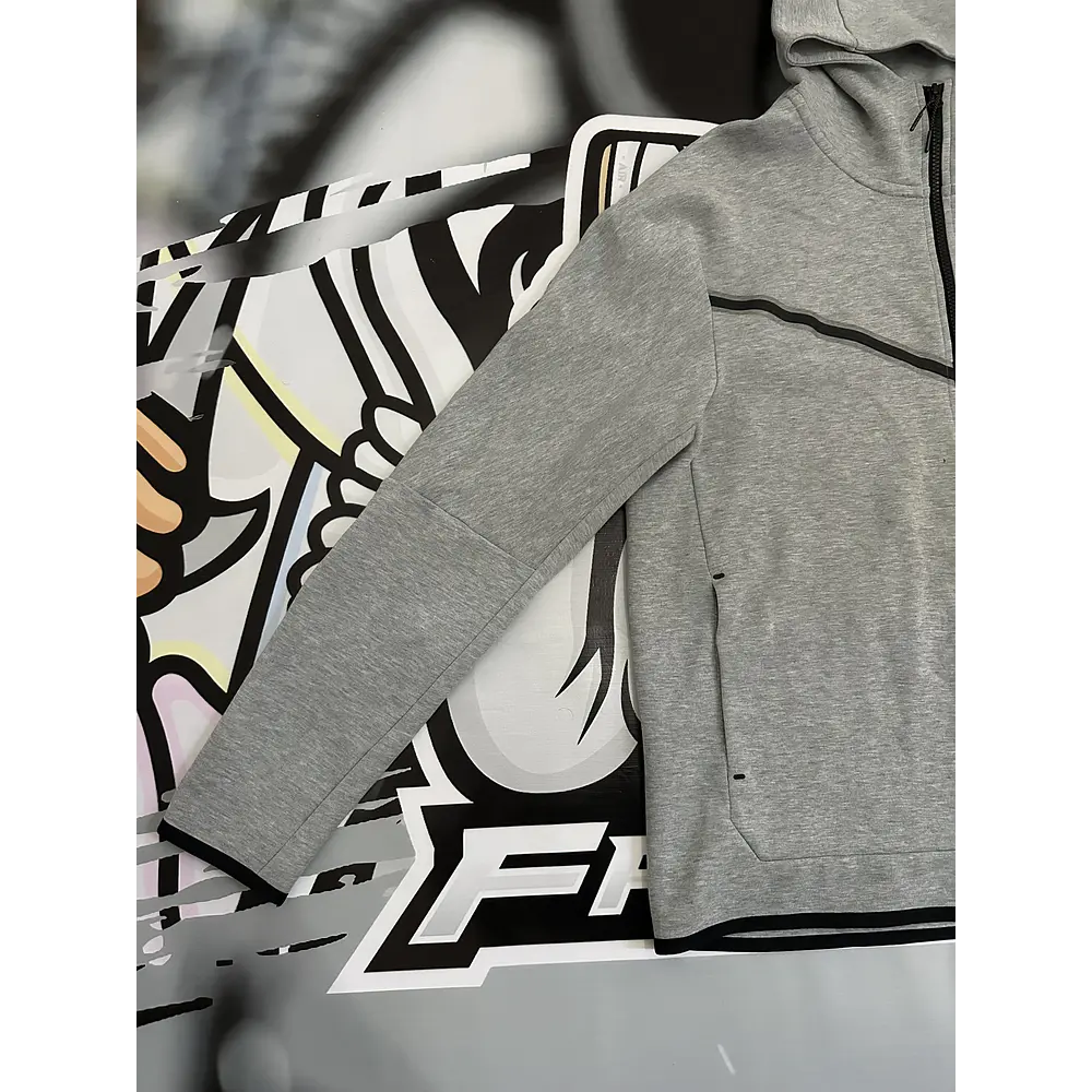 Nike Sportswear Tech Fleece Full-Zip Hoodie - Dark Grey Heather USED