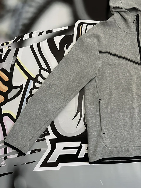 Nike Sportswear Tech Fleece Full-Zip Hoodie - Dark Grey Heather USED