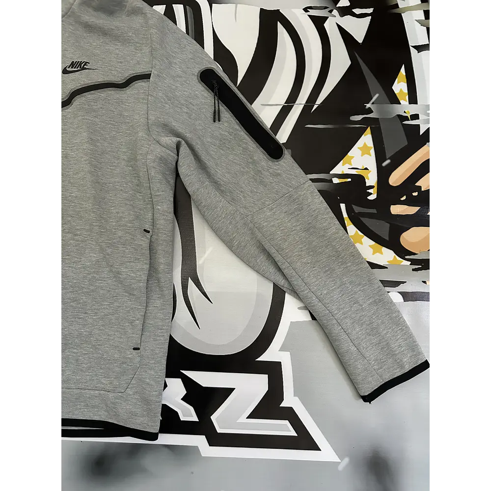 Nike Sportswear Tech Fleece Full-Zip Hoodie - Dark Grey Heather USED