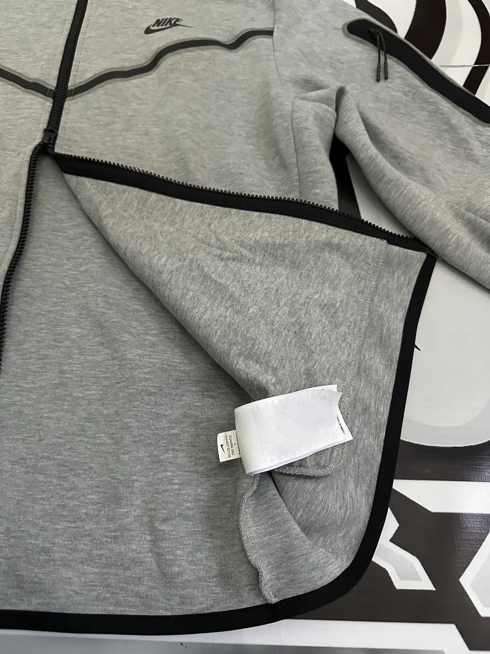 Nike Sportswear Tech Fleece Full-Zip Hoodie - Dark Grey Heather USED 6