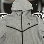 Nike Sportswear Tech Fleece Full-Zip Hoodie - Dark Grey Heather USED