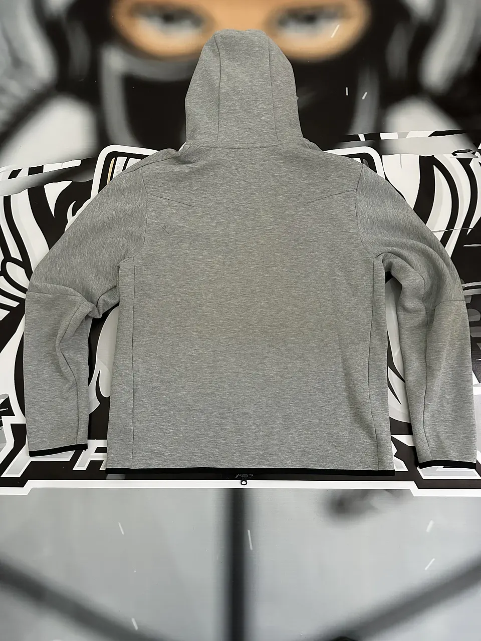 Nike Sportswear Tech Fleece Full-Zip Hoodie - Dark Grey Heather USED 8