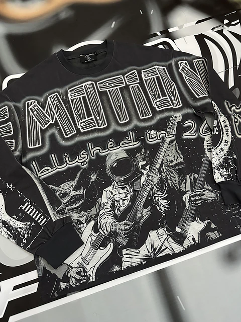 Mixed Emotion Black Astro Long Sleeve