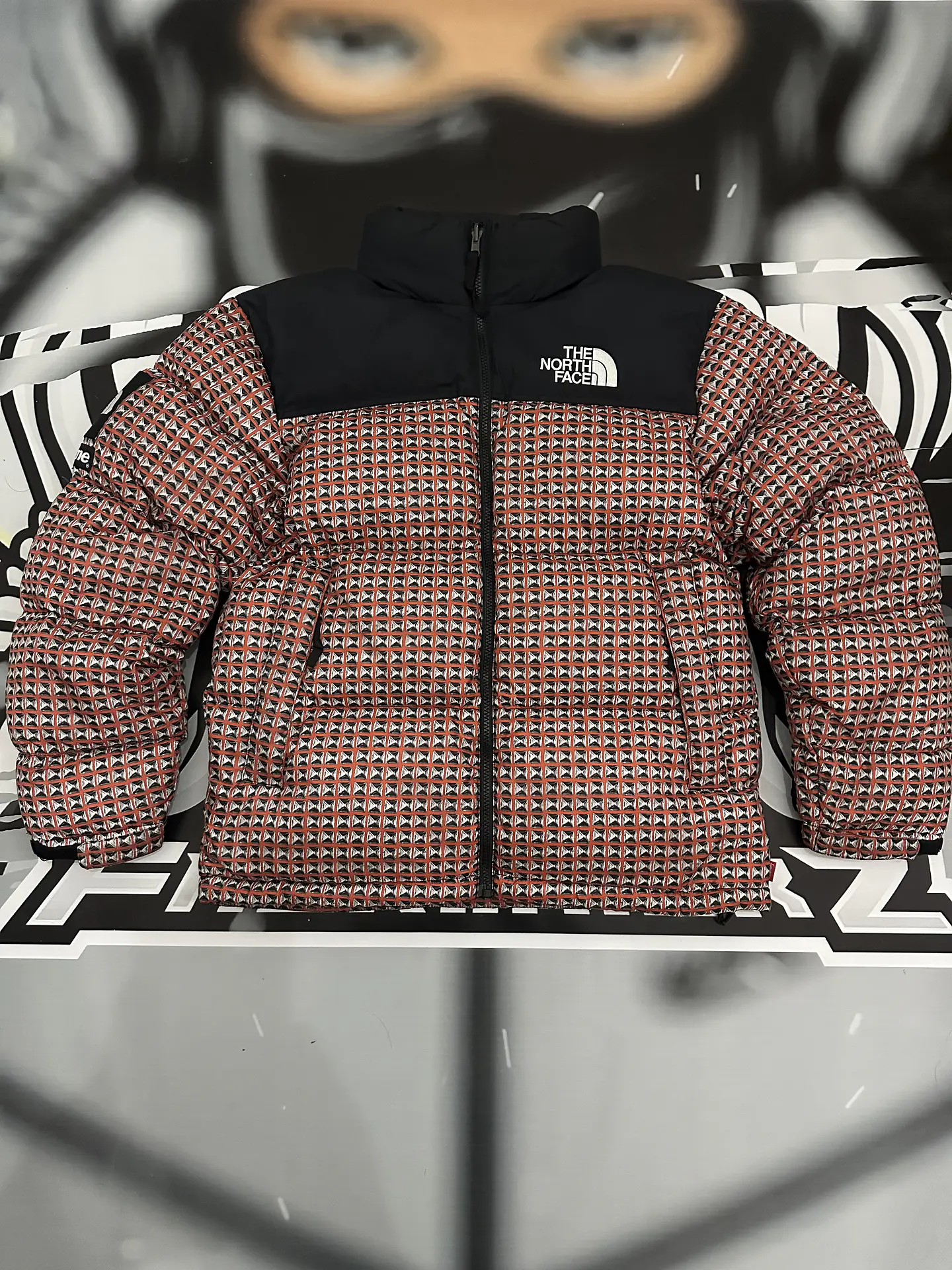 Supreme The north Face Nuptse Jacket Red  1