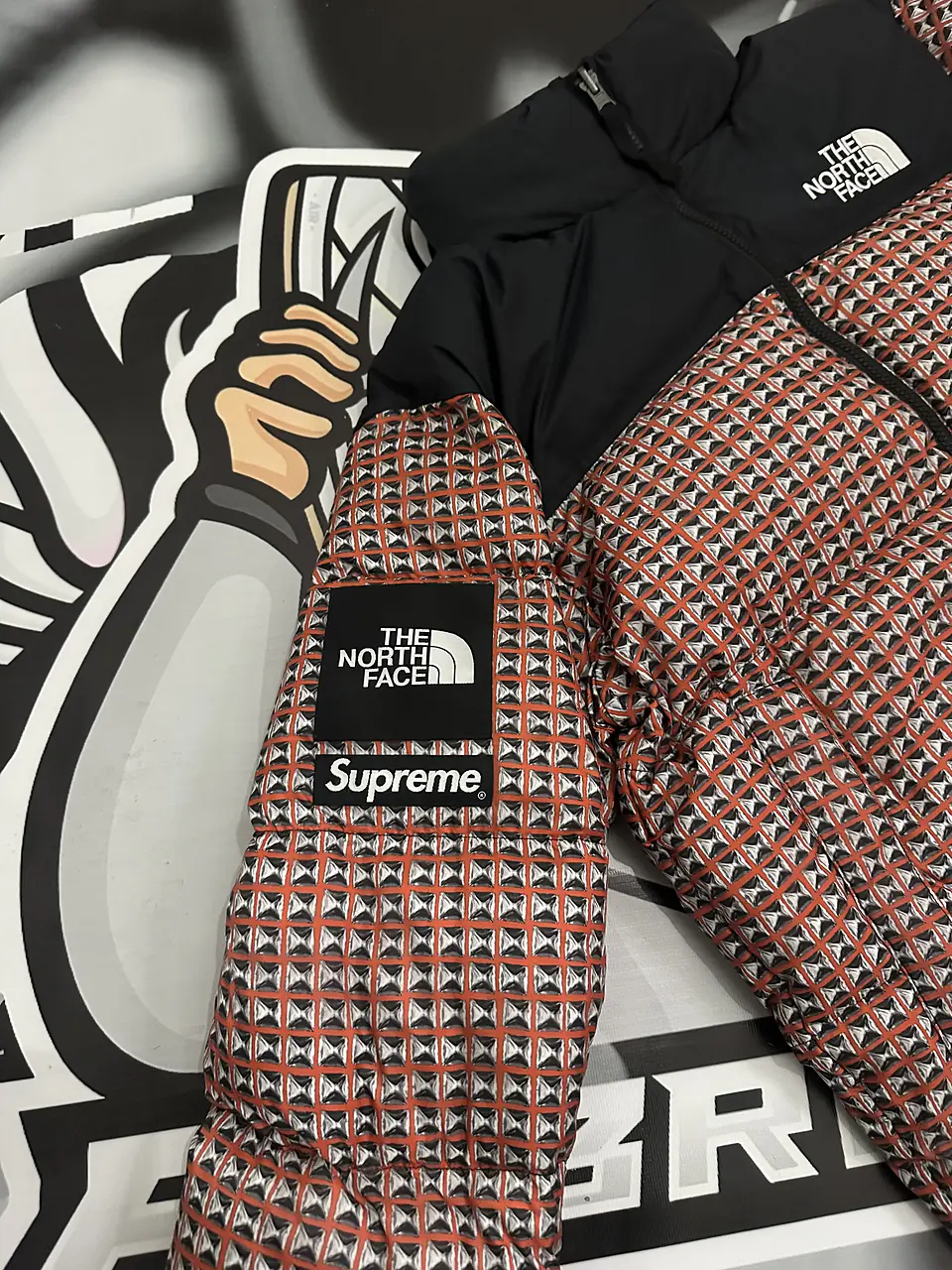 Supreme The north Face Nuptse Jacket Red  7