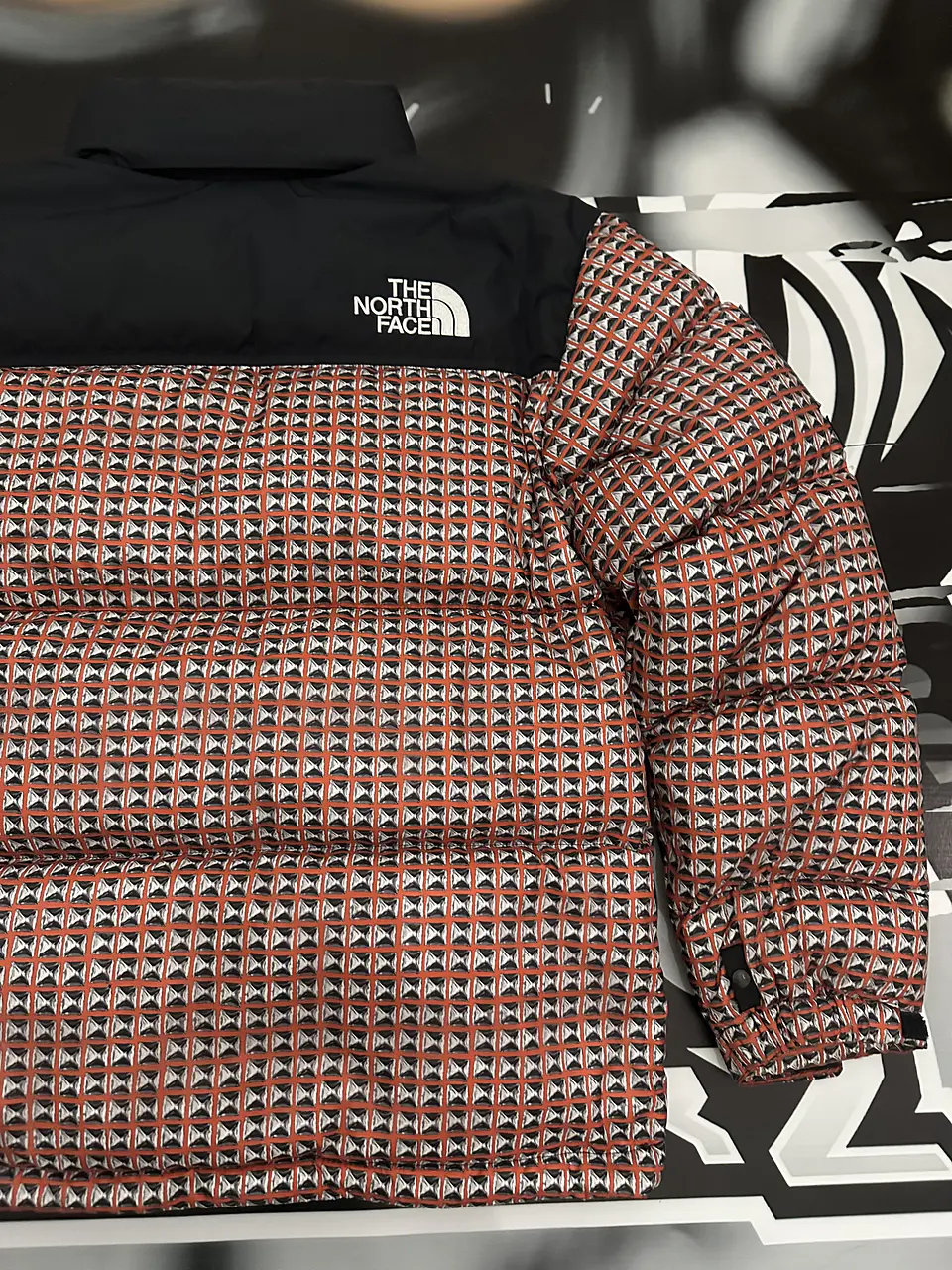 Supreme The north Face Nuptse Jacket Red  9