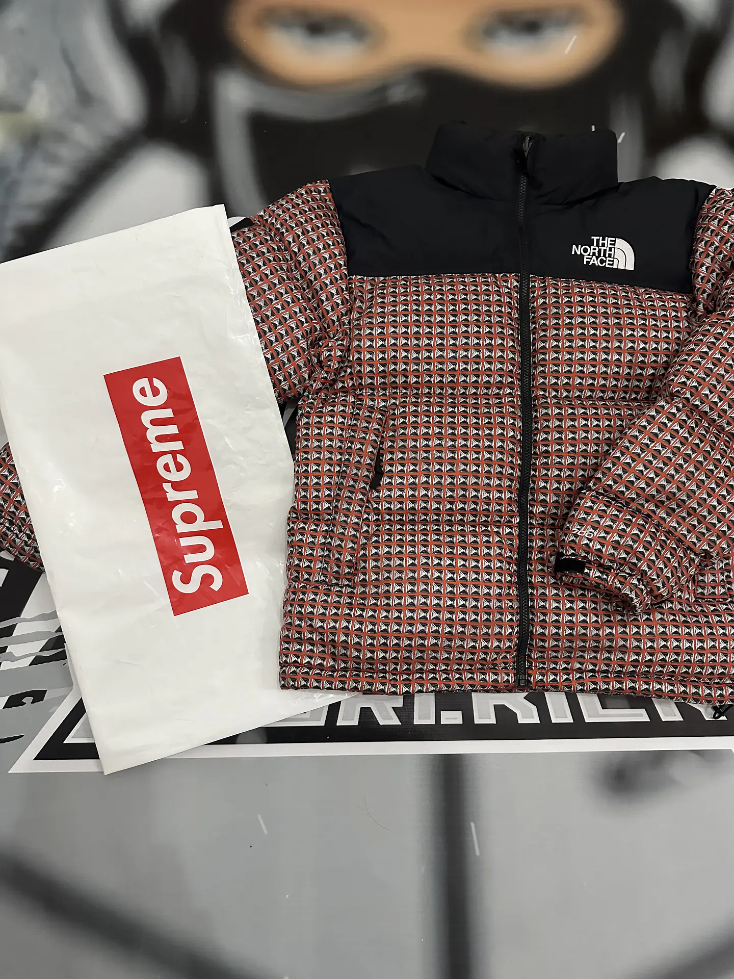 Supreme The north Face Nuptse Jacket Red  11