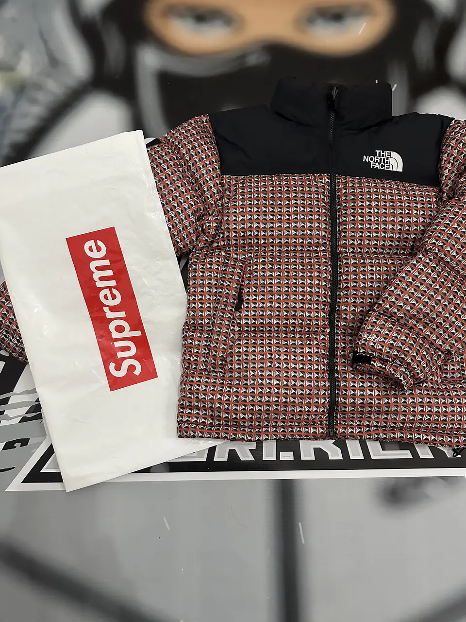 Supreme The north Face Nuptse Jacket Red  11