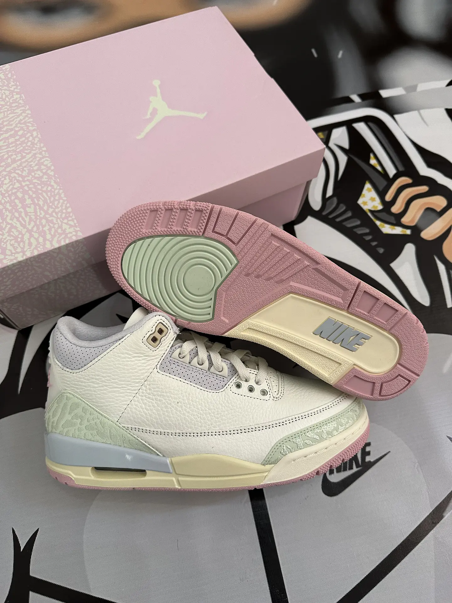 Air Jordan retro 3 Sail Jade aura  5