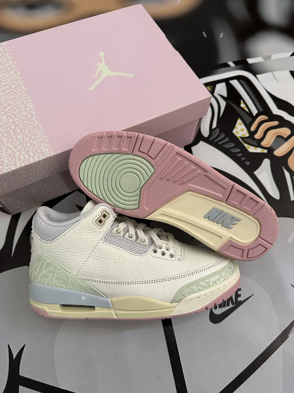 Air Jordan retro 3 Sail Jade aura  5