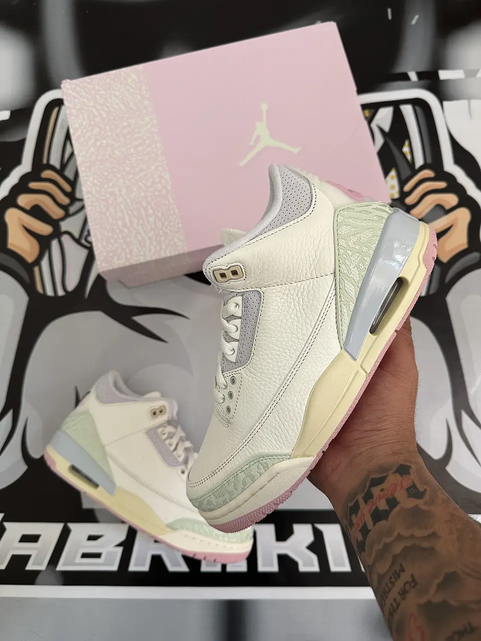 Air Jordan retro 3 Sail Jade aura  6