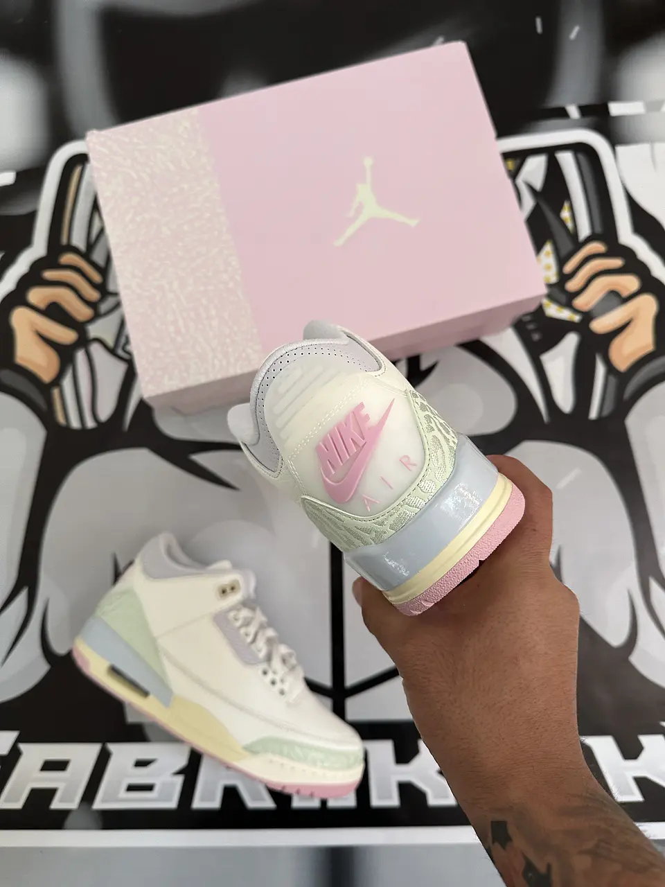 Air Jordan retro 3 Sail Jade aura  7