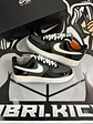Nike Air forcé 1 low Black Iron Grey patent - Miniatura 2
