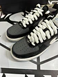 Nike Air forcé 1 low Black Iron Grey patent - Miniatura 3
