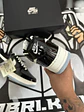 Nike Air forcé 1 low Black Iron Grey patent - Miniatura 6