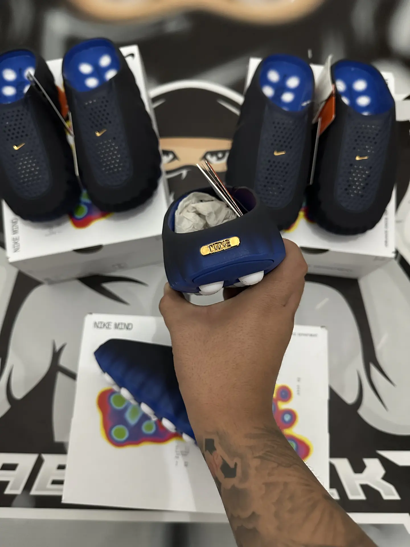 Nike Mind 001 Black Blue royal  7