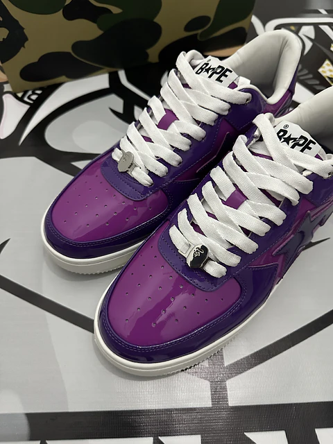 A Bathing Ape Bape Sta Icon M2 Purple - USED