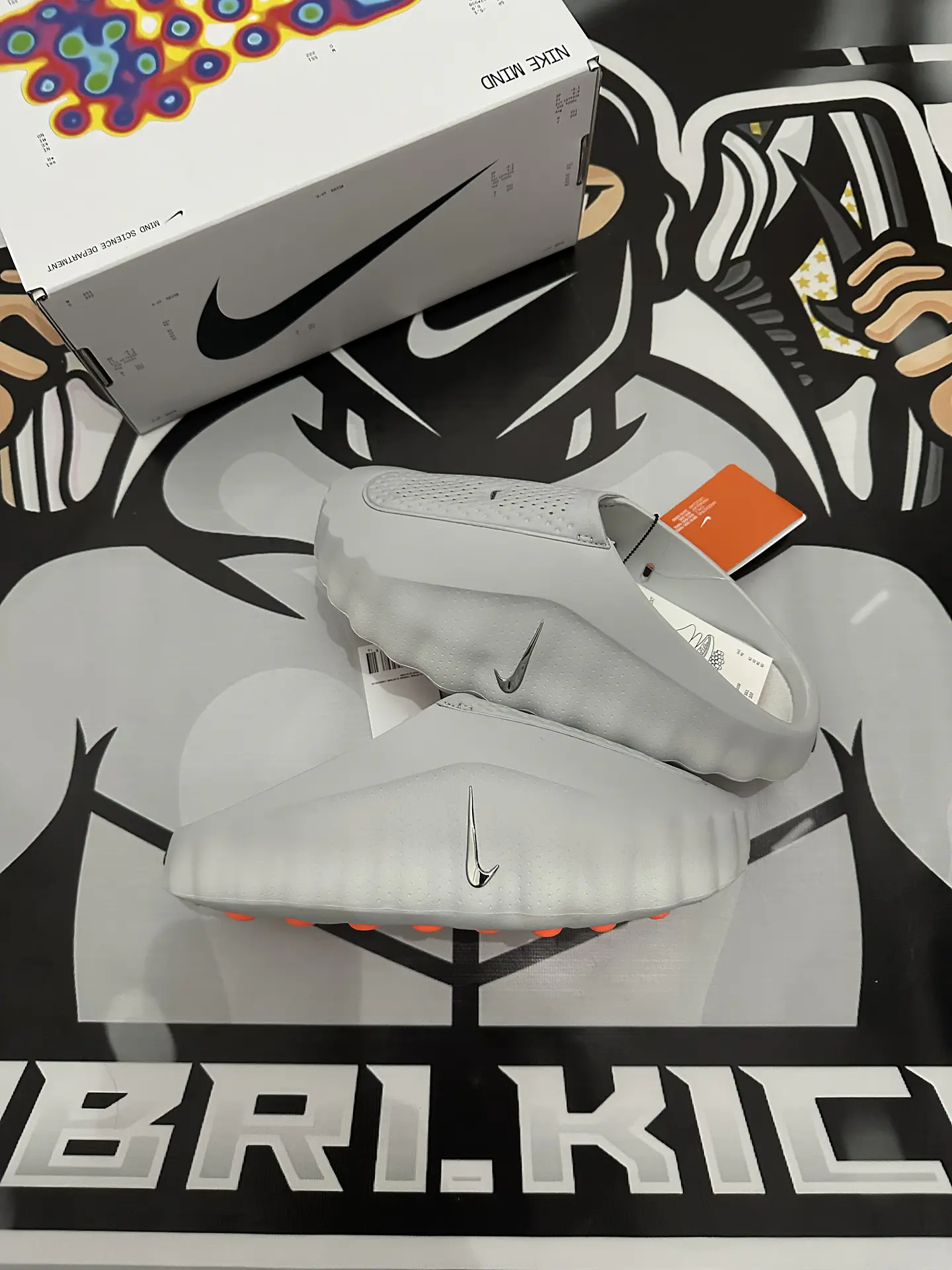 Nike Mind 001 Slide Light Smoke grey  3