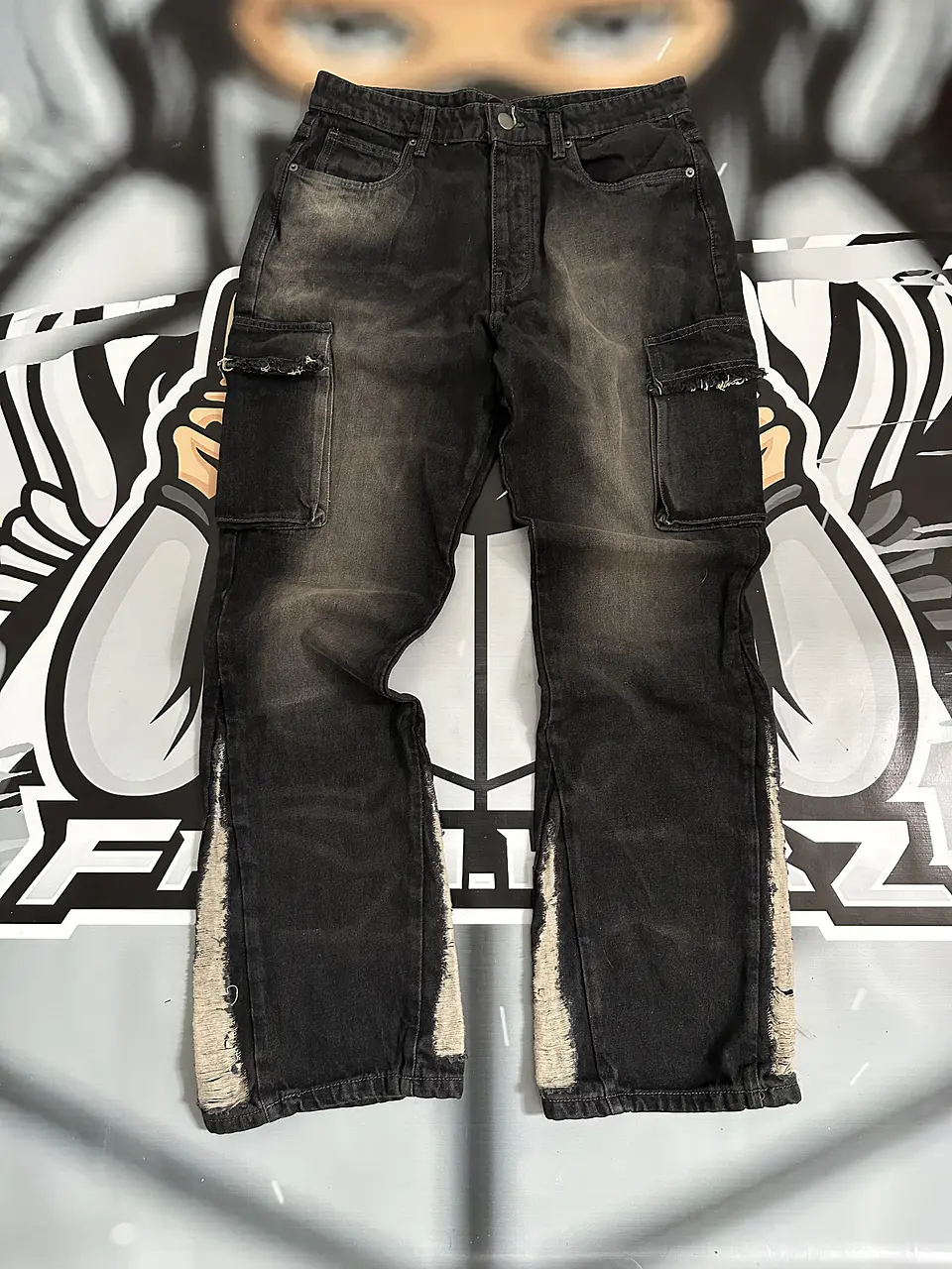 JEANS FLARE MEN FASHION NOVA - KAINE STACKED 1