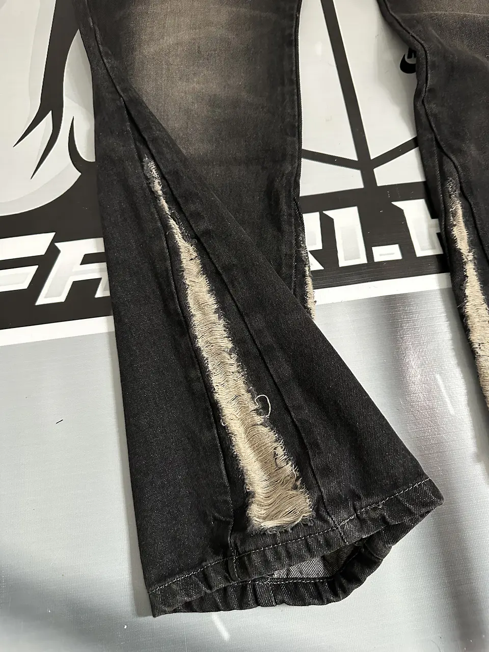 JEANS FLARE MEN FASHION NOVA - KAINE STACKED 3