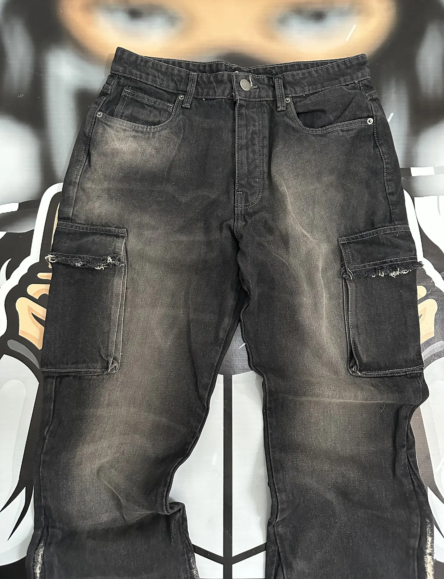 JEANS FLARE MEN FASHION NOVA - KAINE STACKED 4