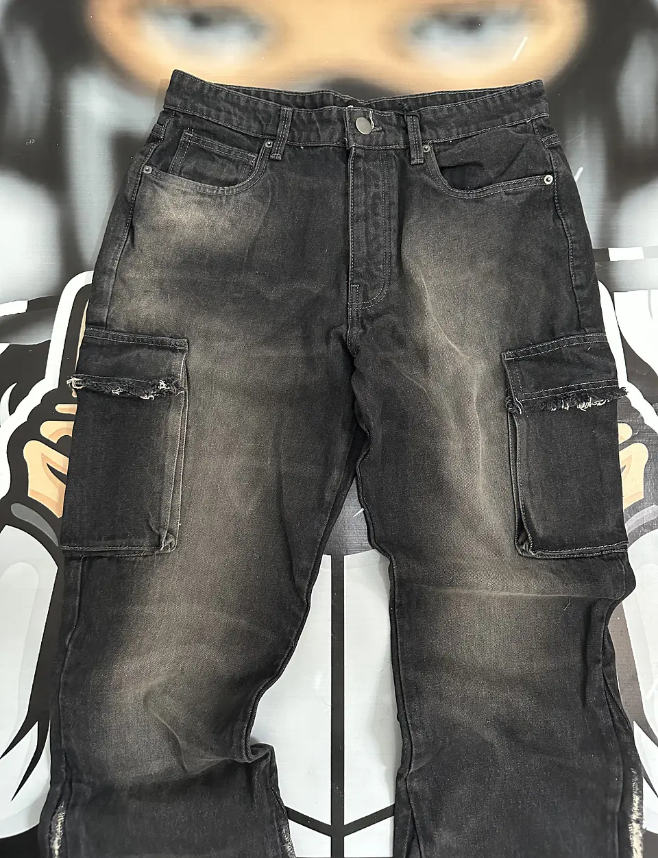 JEANS FLARE MEN FASHION NOVA - KAINE STACKED 4