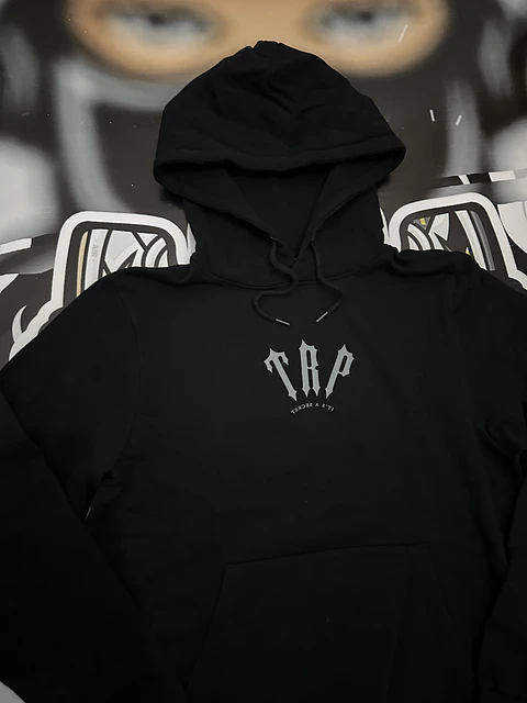 Hoodie Trapstar TRP LOGO - Black