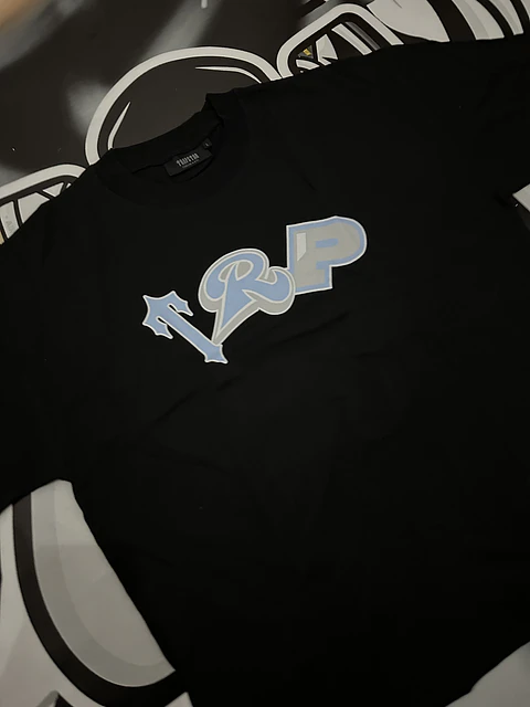Camiseta Trapstar - TRP BABY BLUE LOGO - BLACK