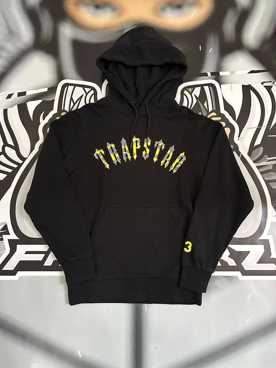 Hoodie trapstar x central cee - black 1