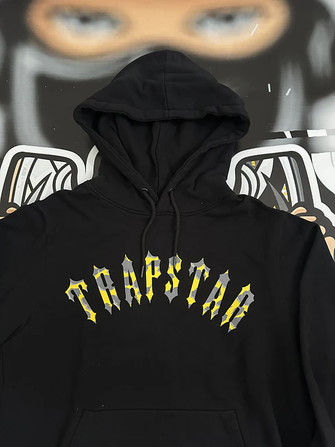 Hoodie trapstar x central cee - black