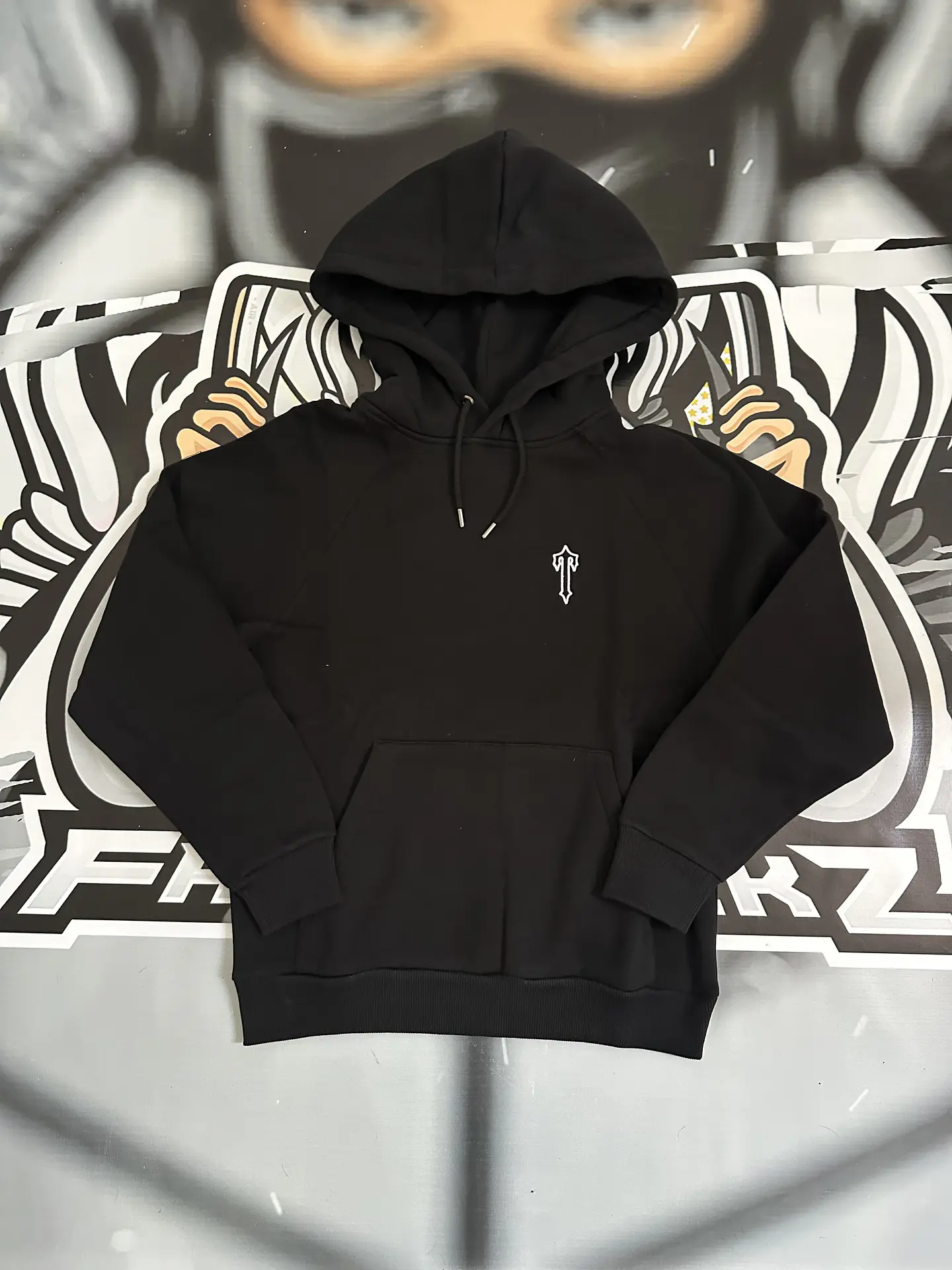 Hoodie Trapstar T logo white - Black 1