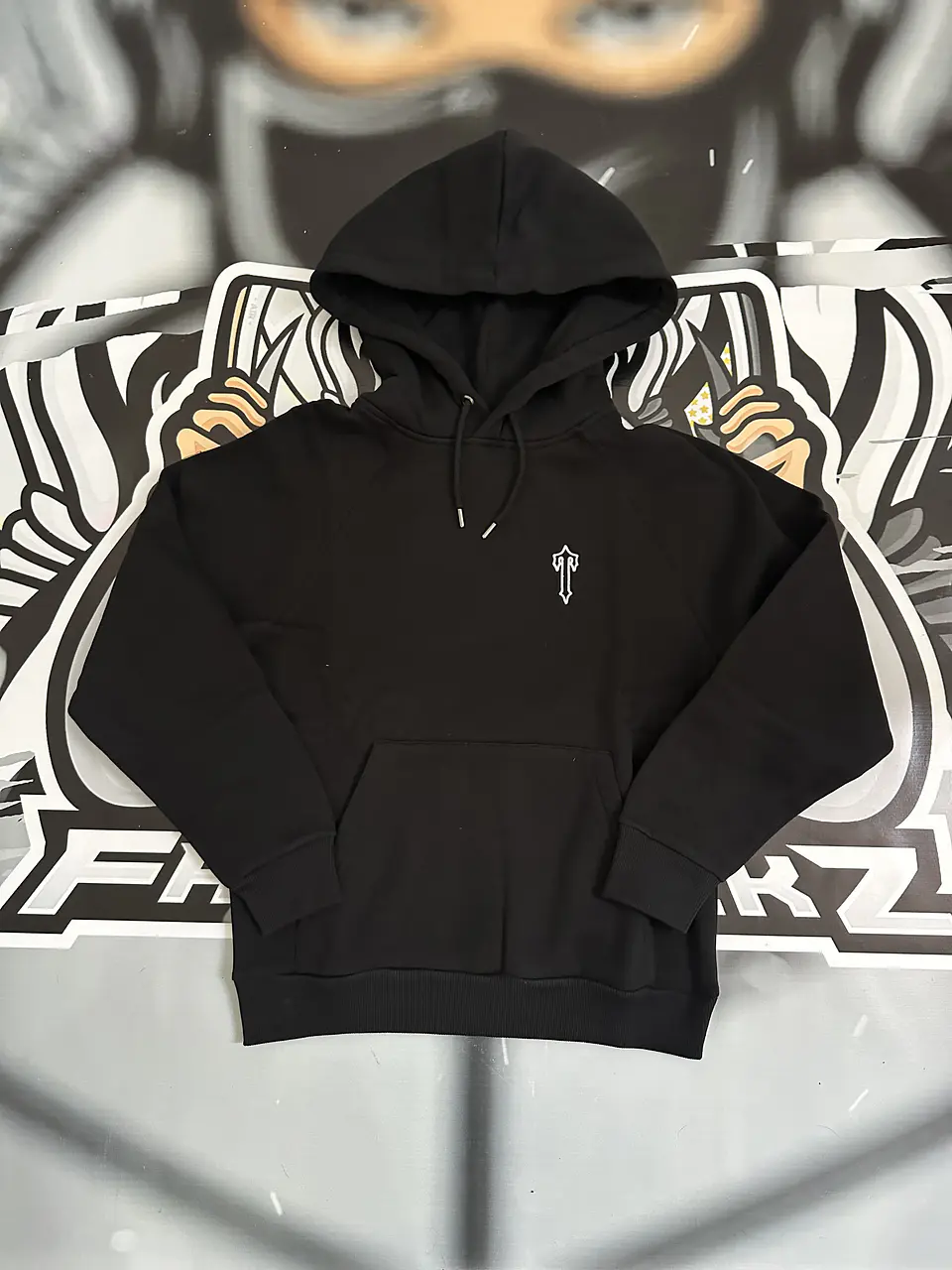 Hoodie Trapstar T logo white - Black 1