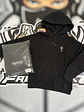 Hoodie Trapstar T logo white - Black - Miniatura 4