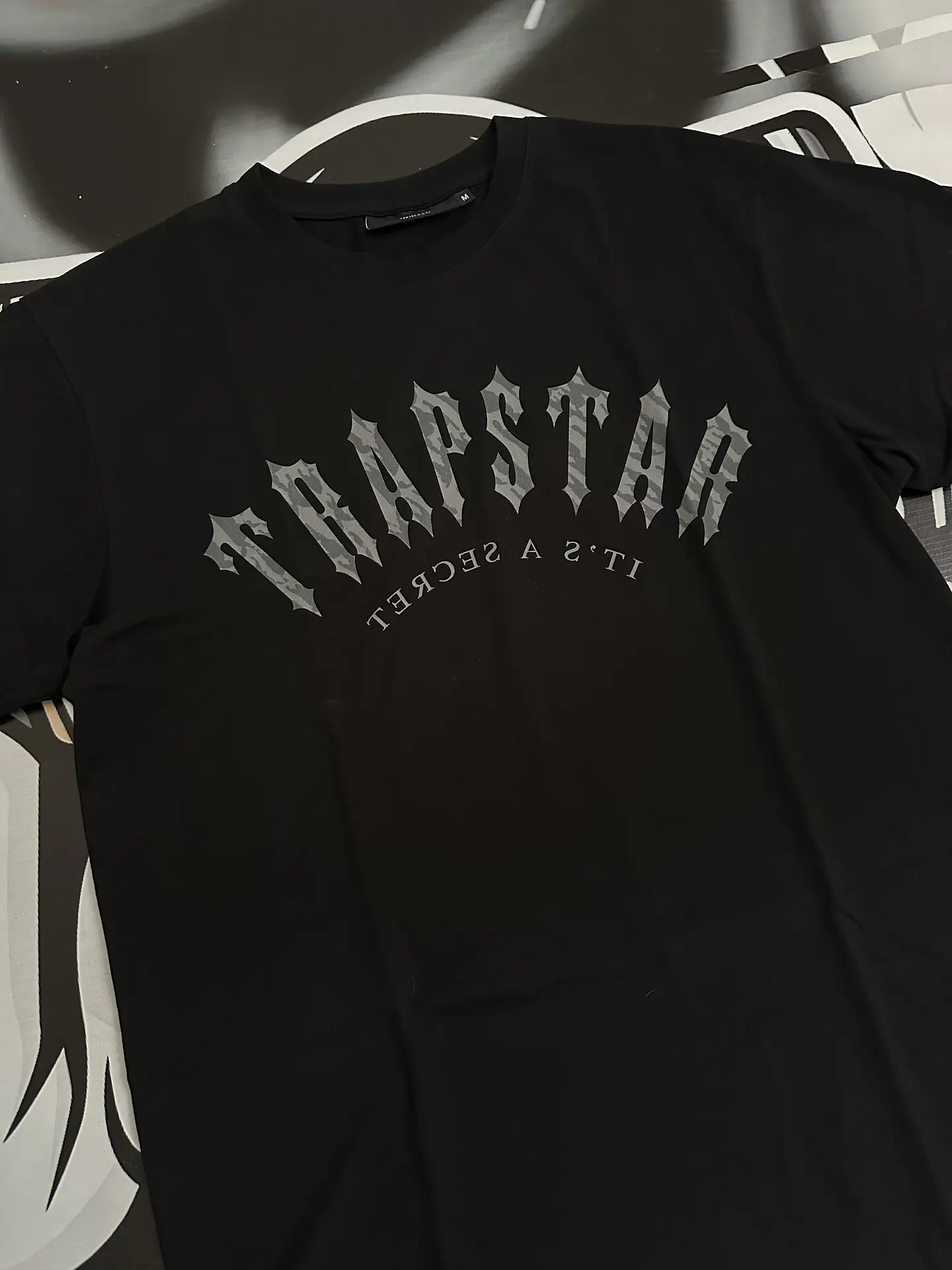 Trucksuit short set Trapstar Camo logo -  black 6