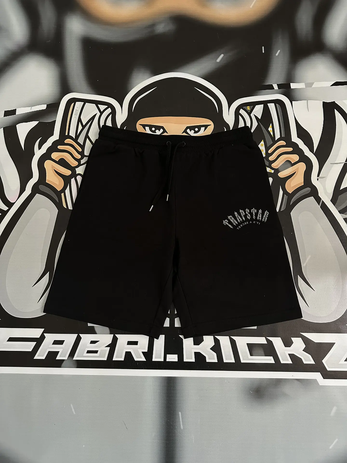 Trucksuit short set Trapstar Camo logo -  black 7