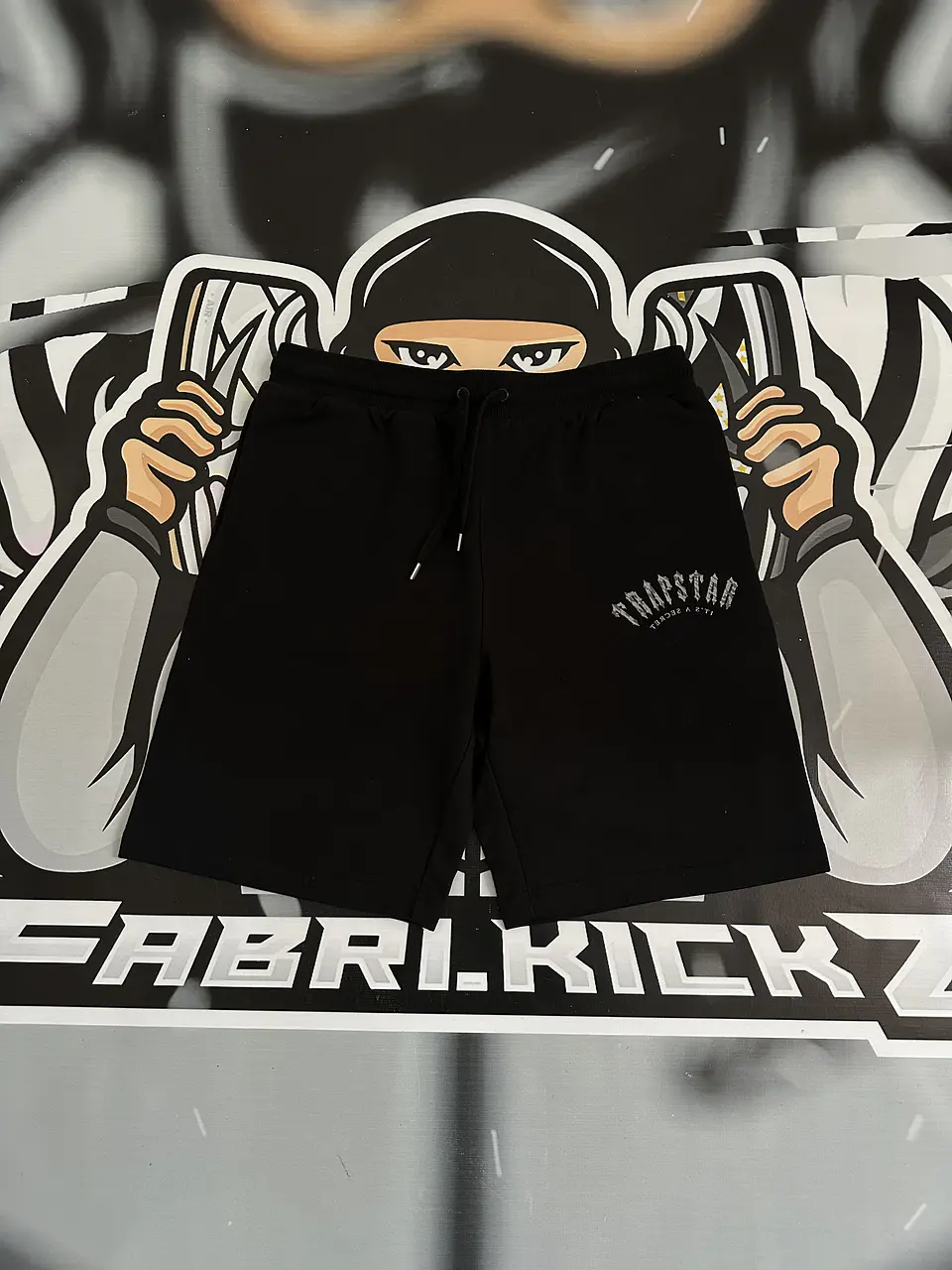 Trucksuit short set Trapstar Camo logo -  black 7