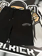 Trucksuit short set Trapstar Camo logo -  black - Miniatura 8