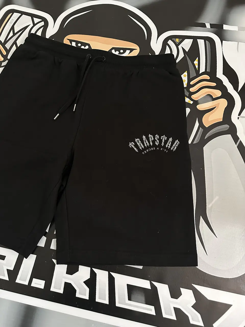 Trucksuit short set Trapstar Camo logo -  black 8